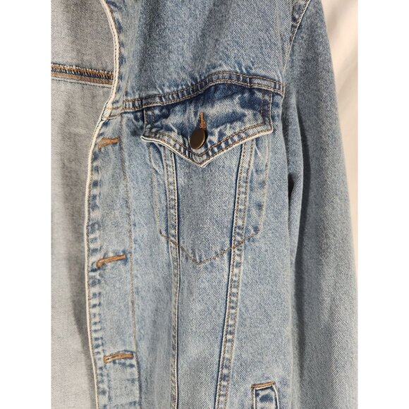 ACDC Rock Band Licensed Denim Jean Jacket 90's Grundge Rock Y2K US/M - Picture 4 of 7